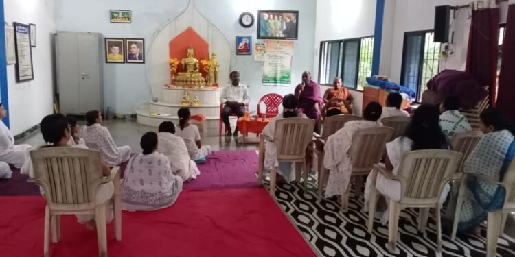 महाबोधी बुद्ध विहार सानेवाडी येथे धम्मप्रवचन मालीका २०२२चे आयोजन.