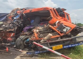 हिंगणघाट, उभ्या ट्रकला मालवाहूक गाडीची धडक, चालक गंभीर    