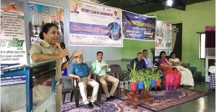 चांदा पब्लिक स्कूल येथे सायबर सुरक्षा आणि जागरूकता यावर कार्यक्रमाचे आयोजन.