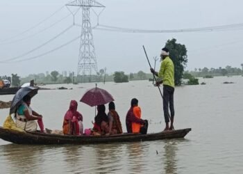 चंद्रपूर जिल्ह्यात: नदी नाले भरून प्रसूतीसाठी गर्भवती महिलेचा डोंग्यातून खळतळ प्रवास.