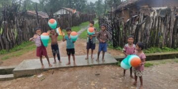 पेरमिली, एटापल्लीच्या दुर्गम भागात जनसंघर्ष समितीने साजरा केला स्वातंत्र्यदिनोत्सव.