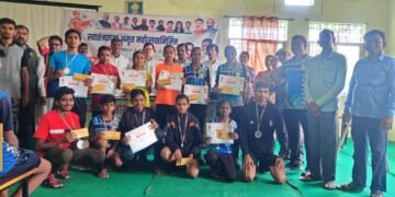 बेटाळा- चौगाण फाटा येथे स्वातंत्र्याच्या अमृतमहोत्सवा निमित्त भाजयुमोच्या वतीने भव्य दौड स्पर्धा.