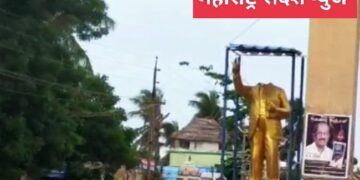 सीतापुर मध्ये अराजक तत्वाने तोडला भारत रत्न डॉ. बाबासाहेब आंबेडकर यांचा पुतळा. सर्विकडे संताप.