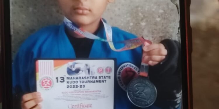 महाराष्ट्र स्टेट कूडो टूर्नामेंट मध्ये हिंगणघाट च्या अथर्व साड़वे ने जिंकल सिल्वर मैडल.