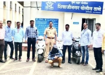 शिवाजीनगर पोलीसान कडून वाहन चोरीचे गुन्हे उघड. 2 मोटर सायकल बरोबर एक आरोपी ताब्यात.