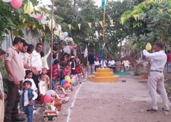 आदिवासी बिरसा मुंडा अधिकार व शिक्षा समिती वर्धाच्या वतीने तान्हा पोळ्याच आयोजन.