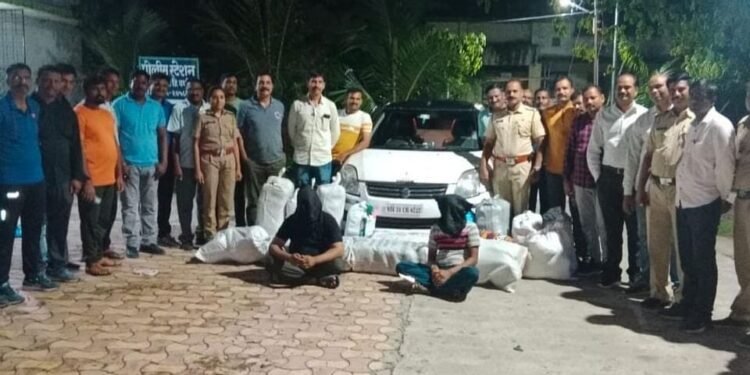 नागपुर अमरावती महा मार्गावर 26 लाखांचा 265 किलो गांजा जप्त, दोन जनाला वर्धा पोलिसांनी ठोकल्या बेळ्या.