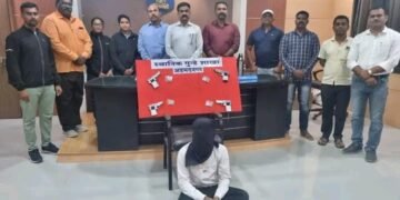 अहमदनगर शहरात विक्रीसाठी आणण्यात आलेले चार गावठी कट्टे व 16 जिवंत काडतुस सह एका आरोपीच्या पोलिसांनी मुसक्या आवळल्या.