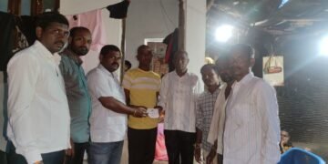 अपघाताने मृत्यू झालेल्या दहागावकर कूटूंबाला भाजपा पदाधिकारी माजी जि.प.सदस्य अमर बोडलावार यांच्याकडून आर्थिक मदत.