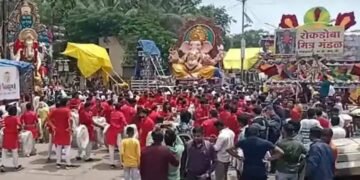 नाशिकमध्ये गणपती बाप्पाला भावपूर्ण निरोप, गणेश विसर्जन मिरवणुकीला झाली सुरवात.