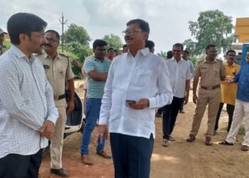 राजुरा: आमदार सुभाष धोटेंनी केली विसर्जन स्थळाची पाहणी, सुविधांचा घेतला आढावा.