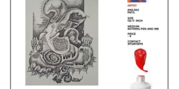 चोपडा: प्रसिद्ध चित्रकार अनिलराज पाटील यांची मुंबई येथील आर्ट ऑफ हुमिनिटी या अंतरराष्ट्रीय स्पर्धा व प्रदर्शन यात निवड.