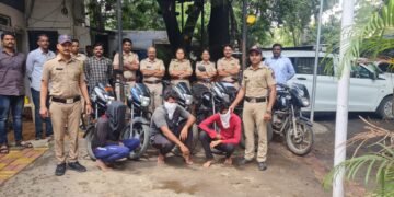 पुणे: मोटार सायकलींची चोरी करणा-या टोळीच्या वारजे पोलीसांनी आवळल्या मुसक्या.