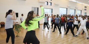 पुणे: पोलीस अधिकारी व कर्मचारी यांच्या मानसिक व शारीरीक तंदुरुस्तीसाठी झुंबा प्रशिक्षणाचे आयोजन.