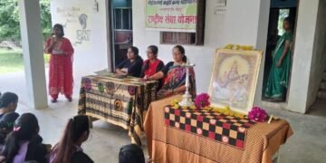 बल्लारपूर: मोहसिनभाई जव्हेरी कन्या महाविद्यालयात हिंदी दिवस साजरा करण्यात आला.