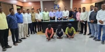 कोपरगाव: वस्तीवर सात ते आठ जणांनी टाकला दरोडा, तीन दरोडेखोराना पोलिसांनी ठोकल्या बेड्या.