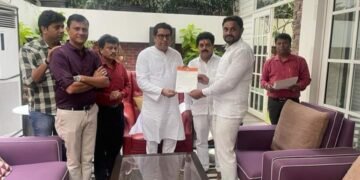 महाराष्ट्र नव निर्माण सेनेच्या चंद्रपूर जिल्हा अध्यक्ष पदी युवा नेता मंदीप रोडे यांची नियुक्ती.