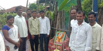 राजाराम येथील आंबेडकर चौकात धम्मचक्र प्रवर्तन दिन साजरा, माजी प.स. सभापती भास्कर तलांडे यांची प्रमुख उपस्थिती.