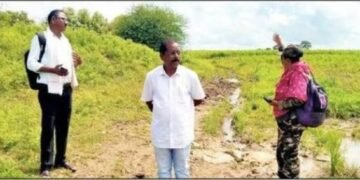 चेकबोरगाव शिवारात वाघाच्या पायाचे ठसे आढळून आल्यानंतर, नागरिकात भीतीचे वातावरण.