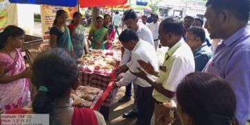 दिवाळी फराळ -२०२२ चे पंचायत समिती गोंडपिपरी च्या आवारात थाटात उ्घाटन.