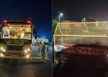 नाशिक: अवैध प्रवासी वाहतूक करणाऱ्या खाजगी बसेस वर पोलीस प्रशासनाकडून कारवाई.