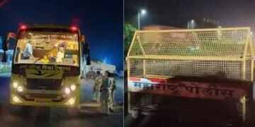 नाशिक: अवैध प्रवासी वाहतूक करणाऱ्या खाजगी बसेस वर पोलीस प्रशासनाकडून कारवाई.