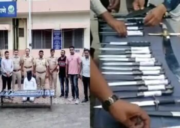 अहमदनगर शहरात मोठ्या प्रमाणात अवैध धारधार हत्याऱ्याचा जखिरा जप्त, शहरात एकच खळबळ.