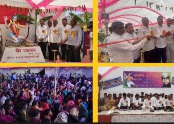 गोंदिया जिल्ह्यतील खोडशिवनी येथे एकलव्याच्या पुतळयाचे अनावरण मछिमाराच्या वस्तीत करण्यात आले.