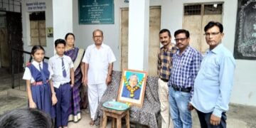 जनता हायस्कूल (डेपो शाखा) बल्लारपूर येथे माजी राष्ट्रपती भारतरत्न डॉ. एपीजे अब्दुल कलाम यांना अभिवादन.