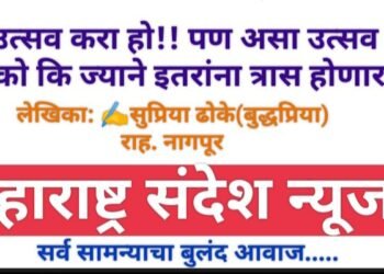 उत्सव करा हो!! पण असा उत्सव नको कि ज्याने इतरांना त्रास होणार.