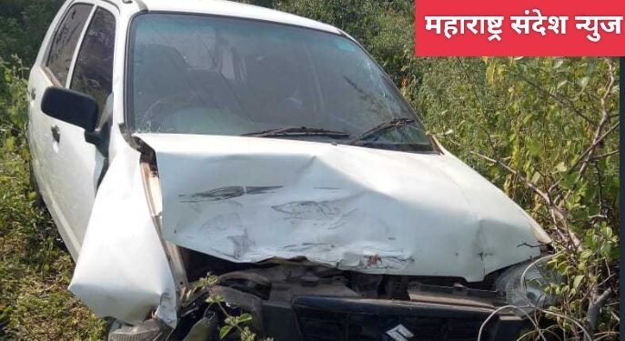 गोंडपिपरी:कारचालकाचेनियंत्रण सुटल्याने, कार आणि आँटोचा भीषण अपघात, पाच जण जखमी.