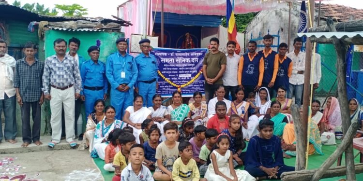 तरोडा येथे समता सैनिक दलाची कार्यकारिणी गठीत व शाखा फलकाचे अनावरण.