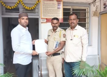 राष्ट्रवादी काँग्रेस पार्टीच्या अल्पसंख्याक विभागाचे मा.राष्ट्रीय सरचिटणीस शेरआली शेख यांच्यावतीने खडक पोलीस स्टेशन पुणे शहर यांना निवेदन देण्यात आले.