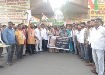 खा. सुप्रिया सुळे यांच्यावर अपशब्द वापरणाऱ्या मंत्री अब्दुल सत्तार यांची मंत्रि मंडळातून हकालपट्टी करा; हिंगणघाट येथे राष्ट्रवादीचे तर्फे “जोडे मारो आंदोलन”