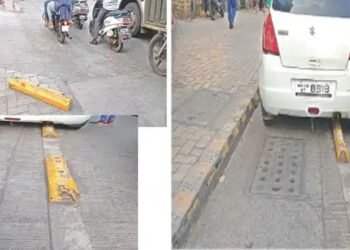 नाशिक: कोट्यवधी रुपये खर्चुन तयार केलेला स्मार्ट रोड बेशिस्त वाहनचालकामुळे झाले भकास.