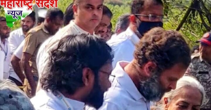 भारत जोडो पदयात्रेत राष्ट्रवादी काँग्रेस पक्षाचे प्रदेश सरचिटणीस अतुल वांदीलेसह शेकडो कार्यकर्ते सहभागी.