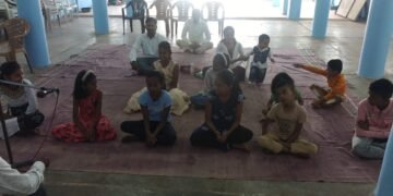 आलापल्ली येते संघमित्रा बुद्ध विहार येथे भारतीय बौद्ध महासभा तर्फे बाल संस्कार शिबिराचे आयोजन.