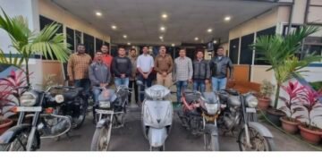 हौस मजेसाठी वाहन चोरी करणा-या सराईताकडुन ५ दुचाकी वाहने जप्त