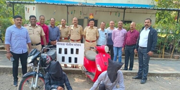 रात्रीच्या वेळी पर्स, मोबाईल हिसकवणा-या आरोपींना केले जेरबंद