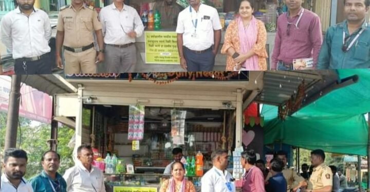 वर्धा जिल्हातील आर्वी तालुकात तंबाखू व तंबाखूजन्य पदार्थ विक्री करणाऱ्या 30 पानटपरी वर धडक कारवाई.