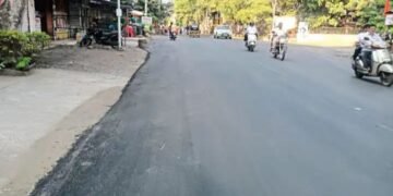 नाशिक रोडच्या वादग्रस्त रस्त्याचे पुन्हा डांबरी करण, अगोदर झाला होता रोडच्या गुणवत्ते मध्ये गैरप्रकार.
