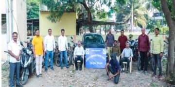 वाहन चोरी करणा-या अट्टल गुन्हेगारास अटक करून एकुण २१ गुन्हे उघडकीस आणलेबाबत.