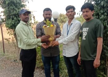 ऑल इंडिया पोलीस जनसेवा संघटना कोल्हापूर शहर अध्यक्ष संदीप पाटील यांचा वाढदिवशी सत्कार.