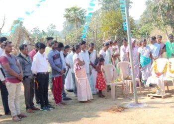 मादगी समाज संघटनेच्या वतीने जिवनगट्टा येथे डॉ. बाबासाहेब आंबेडकर यांच्या ६६ व्या महापरिनिर्वाण दिनी अभिवादन.