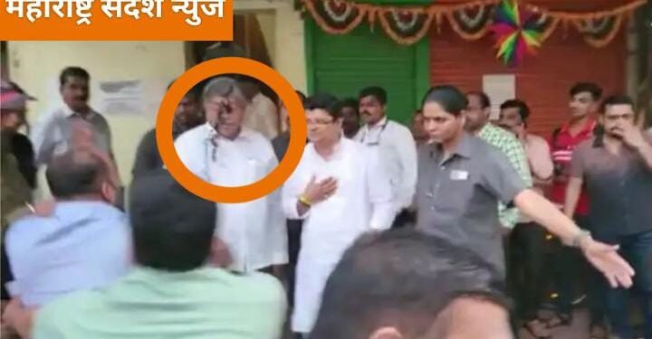 वादग्रस्त विधान, मंत्री चंद्रकांत पाटील यांच्यावर शाईफेक प्रकरणी 11 पोलिस कर्मचारी निलंबित.