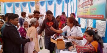 रा.काँ पक्षाचे प्रदेश सरचिटणीस अतुल वांदिले यांच्या वाढदिवसा निमित्त निशुल्क आरोग्य शिबिर, नेत्र तपासणी व बाळ रोग तपासणी शिबीर संपन्न.