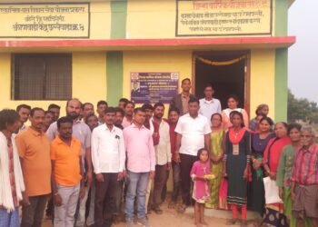 जि.प.माजी अध्यक्ष अजयभाऊ कंकडालवार यांच्या हस्ते छल्लेवाडा येतील नवीन अंगणवाडी खोलीचे उद्घाटन संपन्न.