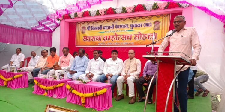 श्री तिरुपती बालाजी देवस्थान चुनाळा येथील मंदिरात ब्रम्होत्सव सोहोळ्या व मोतीबिंदू शस्त्रक्रिया शिबिराचे आयोजन.