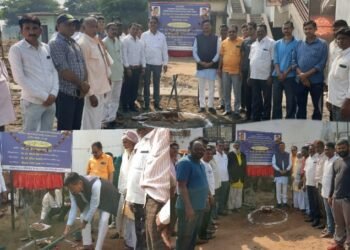 आ. सुभाष धोटेंच्या हस्ते राजुरा येथे विविध विकासकामांचे भूमीपूजन.