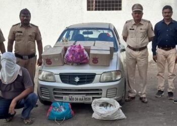 देशी दारुची अवैध वाहतुक करणारे 2 आरोपीं हिंगणघाट पोलिसांच्या जाळ्यात, लाखोंचा मुद्देमाल जप्त.